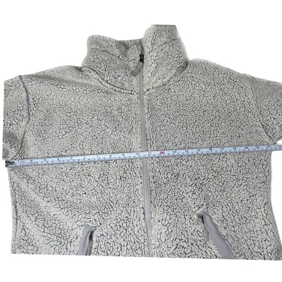 The North Face fleece sherpa full zip jacket women medium vintage grey - Picture 5 of 12